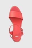 Сандалі BOSS Madeira колір помаранчевий на танкетці 50493116
