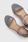 Шкіряні сандалі Lauren Ralph Lauren HILARIE колір сірий 802898506006