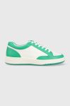 Шкіряні кросівки Lauren Ralph Lauren HAILEY II колір зелений 802904469003 Шкіряні кросівки Lauren Ralph Lauren HAILEY II колір зелений 802904469003