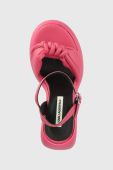 Сандалі Karl Lagerfeld ASTRAGON HI колір рожевий KL33715
