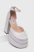 Туфлі Steve Madden Charlize-R колір срібний каблук блок SM11002257
