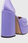 Туфлі Steve Madden Charlize колір фіолетовий каблук блок SM11002138