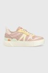 Кросівки Lacoste L002 Leather Tonal Trainers колір рожевий 45CFA0033 Кросівки Lacoste L002 Leather Tonal Trainers колір рожевий 45CFA0033