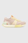 Кросівки Lacoste L-Spin Deluxe Color Block Sneakers колір рожевий 45SFA0053 Кросівки Lacoste L-Spin Deluxe Color Block Sneakers колір рожевий 45SFA0053