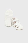 Дитячі шкіряні сандалі Mayoral колір срібний