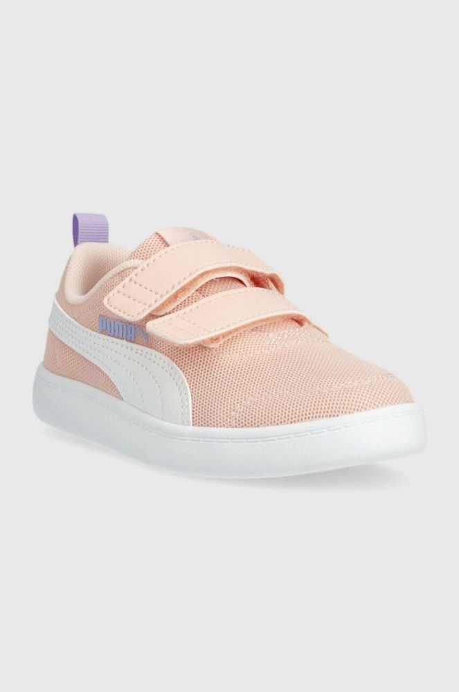 Дитячі кросівки Puma Courtflex v2 Mesh V PS колір рожевий фото 2