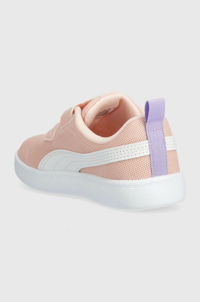 Дитячі кросівки Puma Courtflex v2 Mesh V PS колір рожевий фото 3