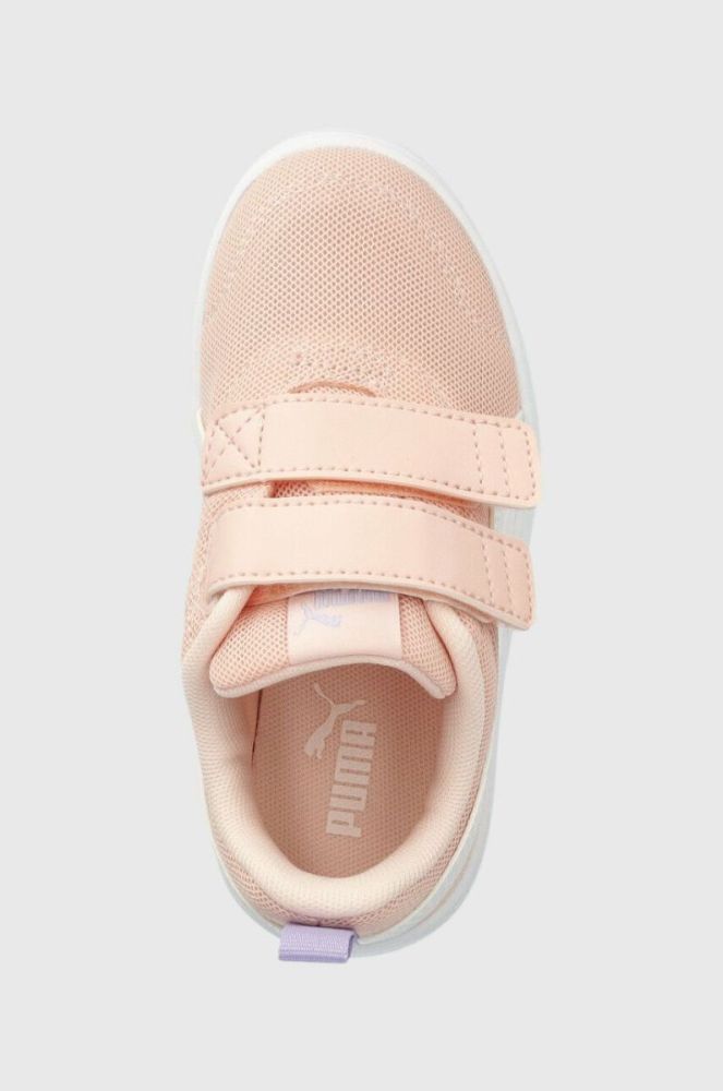 Дитячі кросівки Puma Courtflex v2 Mesh V PS колір рожевий фото 4