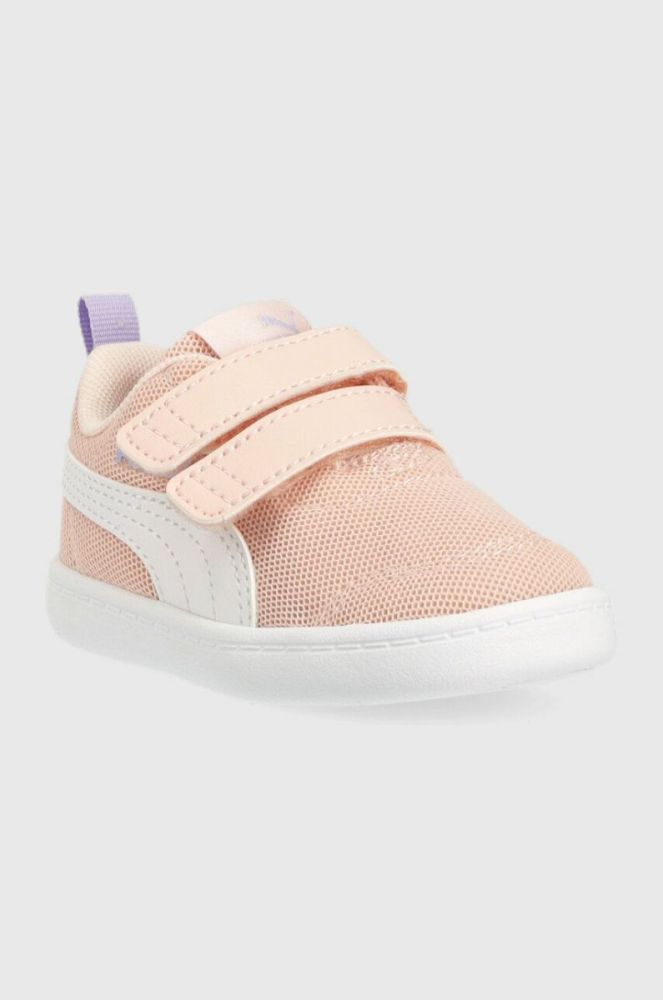 Дитячі кросівки Puma Courtflex v2 Mesh V Inf колір рожевий фото 2
