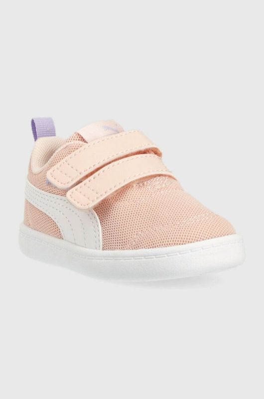 Дитячі кросівки Puma Courtflex v2 Mesh V Inf колір рожевий фото 2