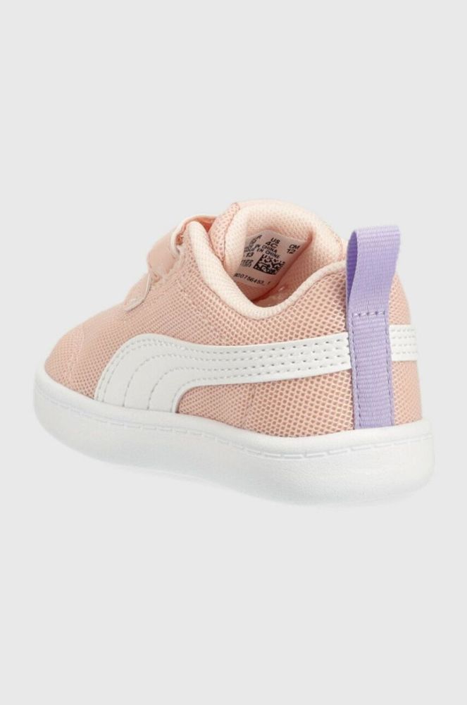 Дитячі кросівки Puma Courtflex v2 Mesh V Inf колір рожевий фото 3