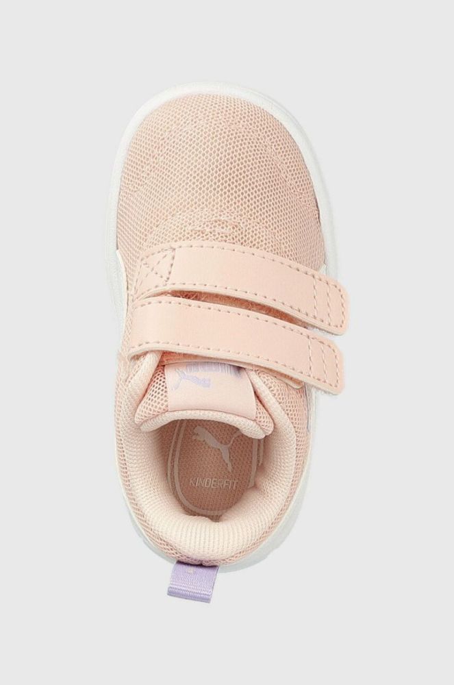 Дитячі кросівки Puma Courtflex v2 Mesh V Inf колір рожевий фото 4