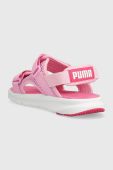 Дитячі сандалі Puma Puma Evolve Sandal Jr колір рожевий