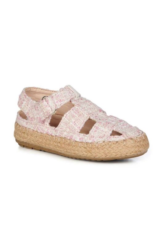 Дитячі сандалі Emu Australia Cove Tweed колір рожевий фото 2