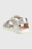 Дитячі шкіряні сандалі Biomecanics колір срібний (3028204)
