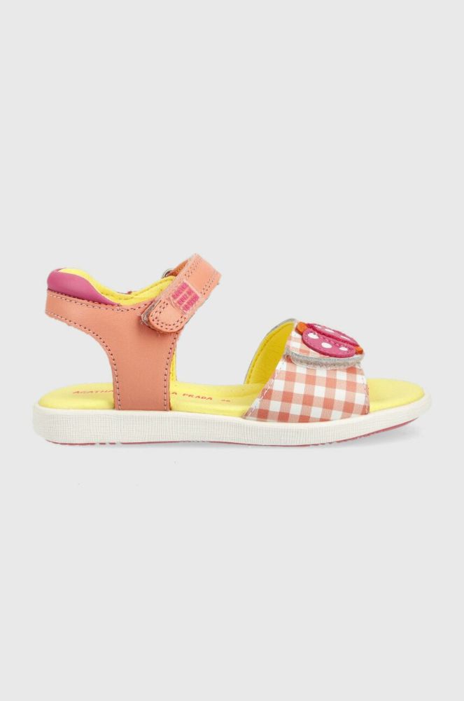 Дитячі шкіряні сандалі Agatha Ruiz de la Prada колір рожевий (3019338)