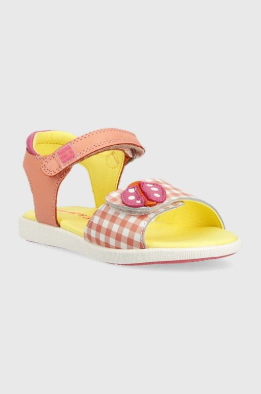 Дитячі шкіряні сандалі Agatha Ruiz de la Prada колір рожевий (3019338) фото 2