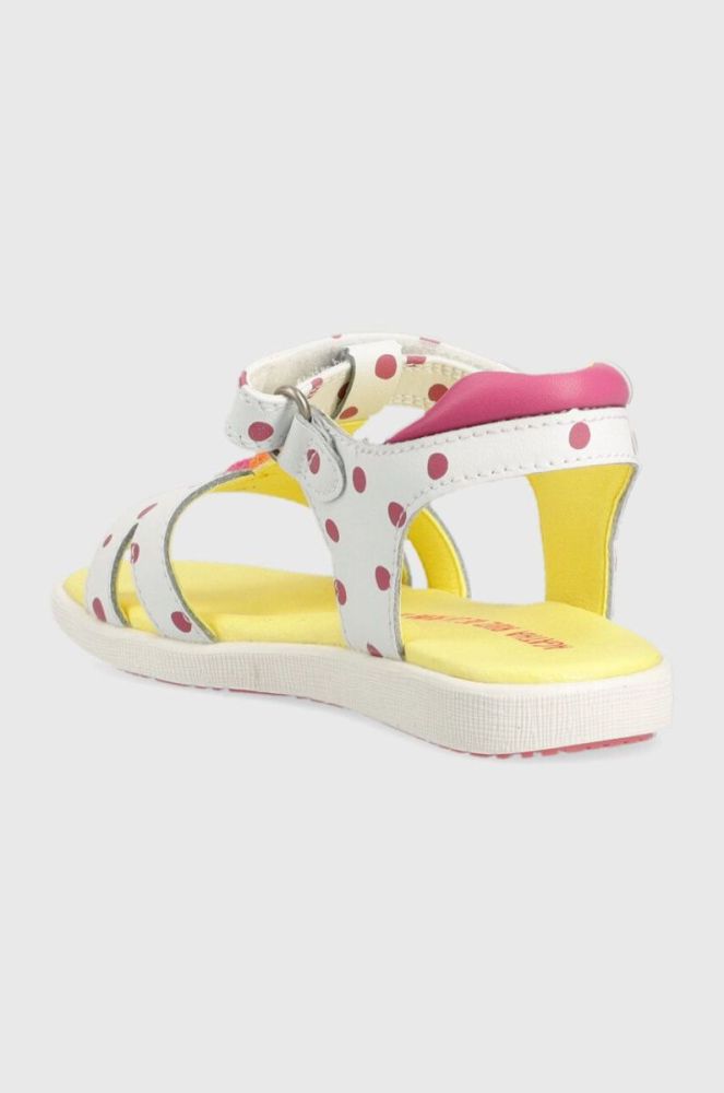 Дитячі шкіряні сандалі Agatha Ruiz de la Prada колір білий (3074267) фото 3