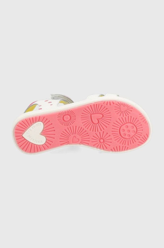 Дитячі шкіряні сандалі Agatha Ruiz de la Prada колір білий (3074267) фото 5