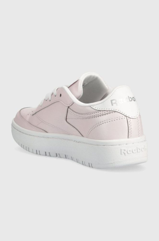 Дитячі кросівки Reebok Classic CLUB C DOUBLE колір рожевий фото 3