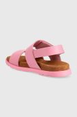 Дитячі шкіряні сандалі Camper колір рожевий (3216729)