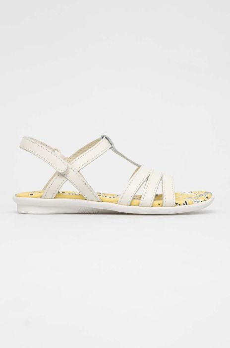 Дитячі шкіряні сандалі Camper Twins колір бежевий (3101529)