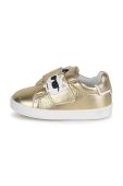 Дитячі шкіряні кросівки Karl Lagerfeld колір золотий (3214035)