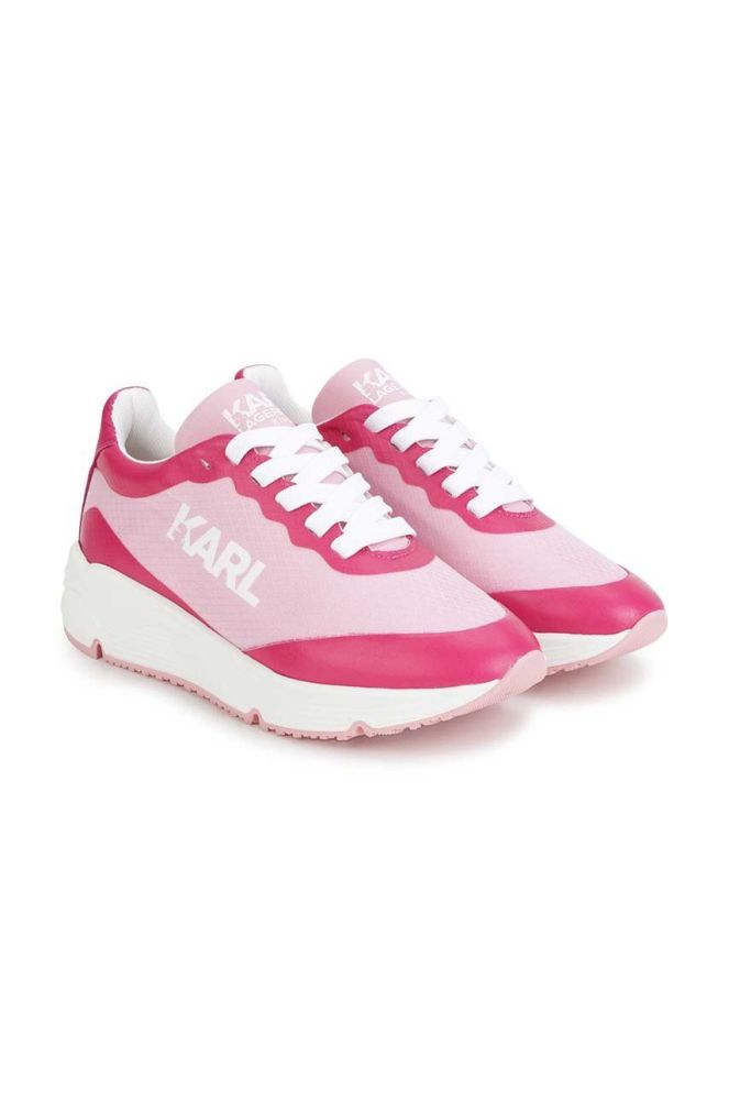 Дитячі кросівки Karl Lagerfeld колір рожевий (3214058)