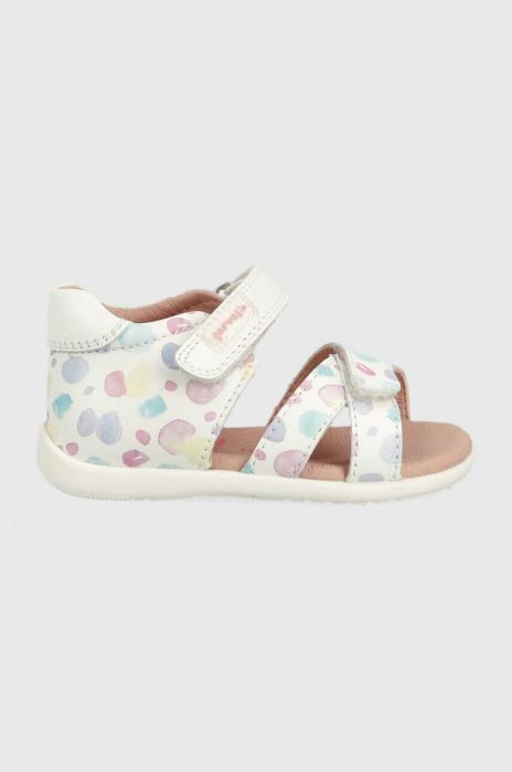 Дитячі шкіряні сандалі Garvalin колір білий (3014296)