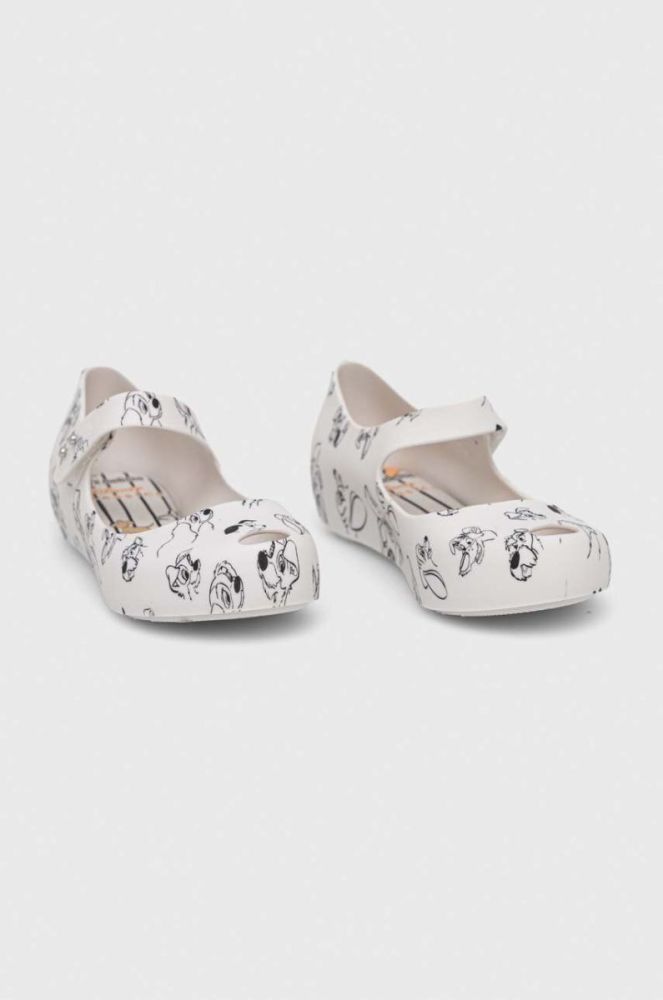 Дитячі балетки Melissa x Disney колір білий фото 4