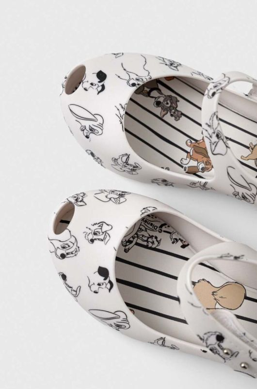 Дитячі балетки Melissa x Disney колір білий фото 2