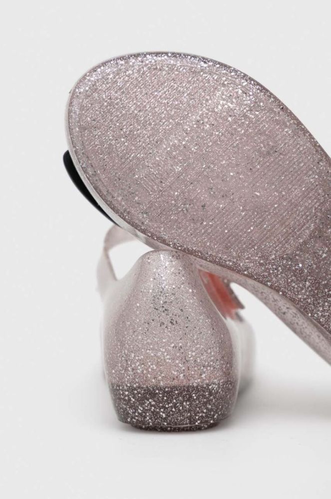 Дитячі балетки Melissa x Disney колір срібний фото 4