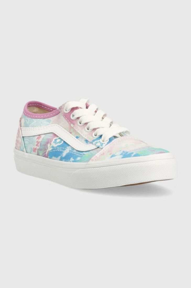 Дитячі кеди Vans UY Old Skool Tapered VR3 SUNN MDGRE колір рожевий