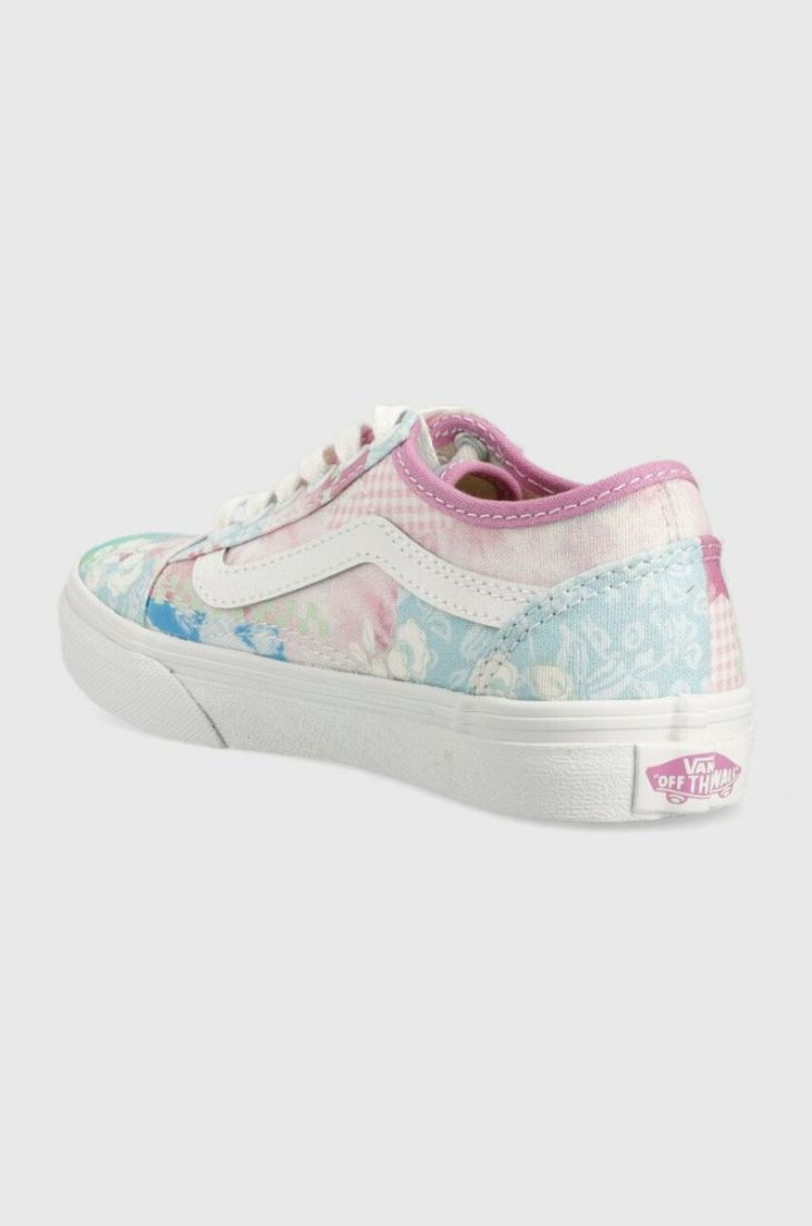 Дитячі кеди Vans UY Old Skool Tapered VR3 SUNN MDGRE колір рожевий