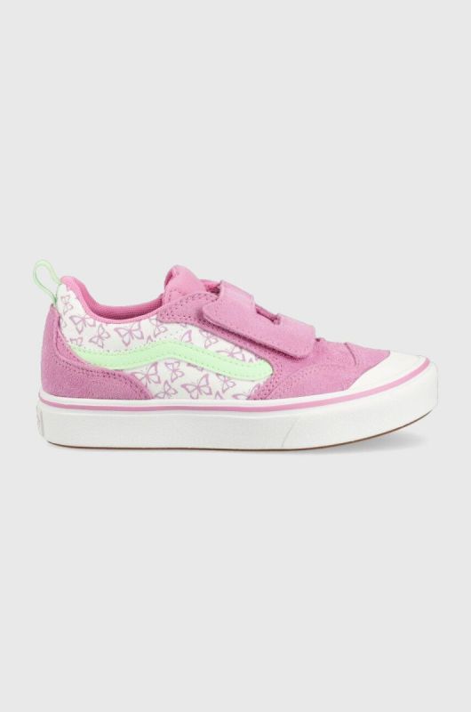 Дитячі кеди Vans UY ComfyCush New Skool V SUNN CYCLM колір фіолетовий