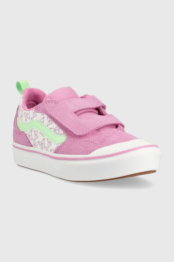 Дитячі кеди Vans UY ComfyCush New Skool V SUNN CYCLM колір фіолетовий фото 2
