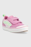 Дитячі кеди Vans UY ComfyCush New Skool V SUNN CYCLM колір фіолетовий