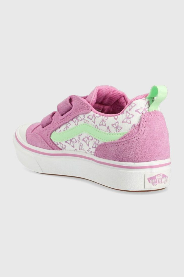 Дитячі кеди Vans UY ComfyCush New Skool V SUNN CYCLM колір фіолетовий