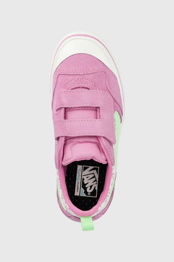 Дитячі кеди Vans UY ComfyCush New Skool V SUNN CYCLM колір фіолетовий фото 4