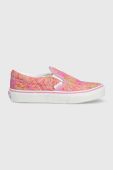 Дитячі кеди Vans UY Classic Slip On CTHR CHBD TRDWN колір помаранчевий