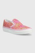 Дитячі кеди Vans UY Classic Slip On CTHR CHBD TRDWN колір помаранчевий
