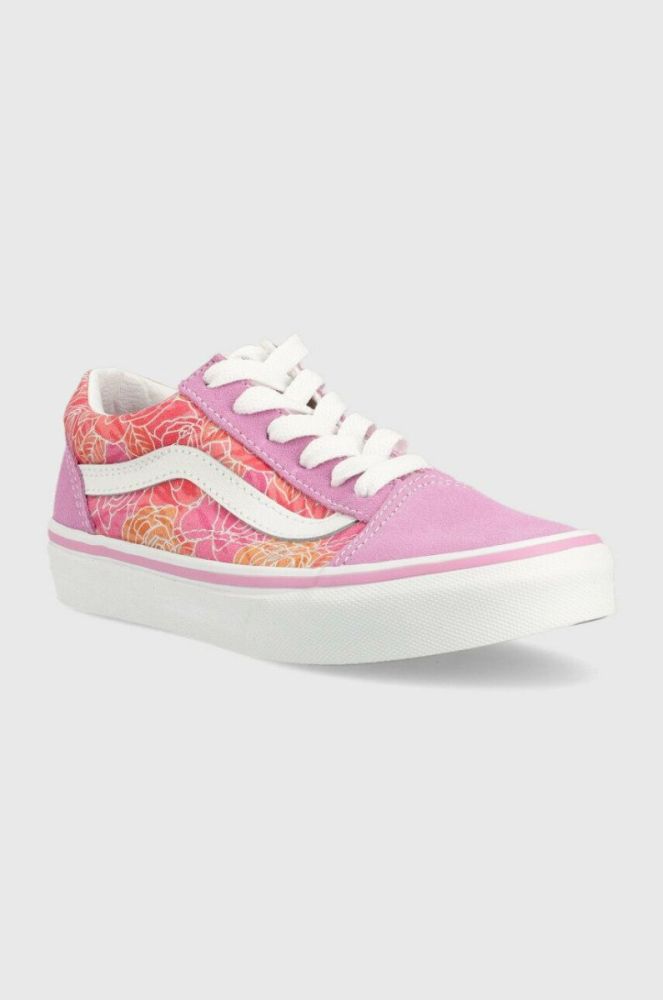 Дитячі кеди Vans UY Old Skool ROSE MPINK Колір фіолетовий колір фіолетовий фото 2