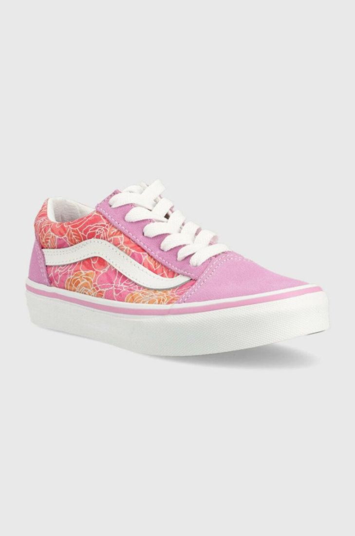 Дитячі кеди Vans UY Old Skool ROSE MPINK Колір фіолетовий колір фіолетовий