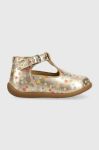 Дитячі шкіряні балетки Pom D'api колір золотий