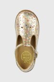 Дитячі шкіряні туфлі Pom D'api колір золотий (3008897)