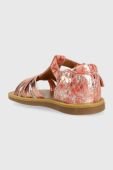 Дитячі шкіряні сандалі Pom D'api колір рожевий (3007468)