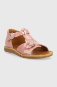 Дитячі шкіряні сандалі Pom D'api колір рожевий (3251017)