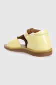 Дитячі шкіряні сандалі Pom D'api колір жовтий (3247815)