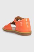 Дитячі шкіряні сандалі Pom D'api колір помаранчевий (3247824)