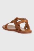 Дитячі шкіряні сандалі Pom D'api колір коричневий (3279302)